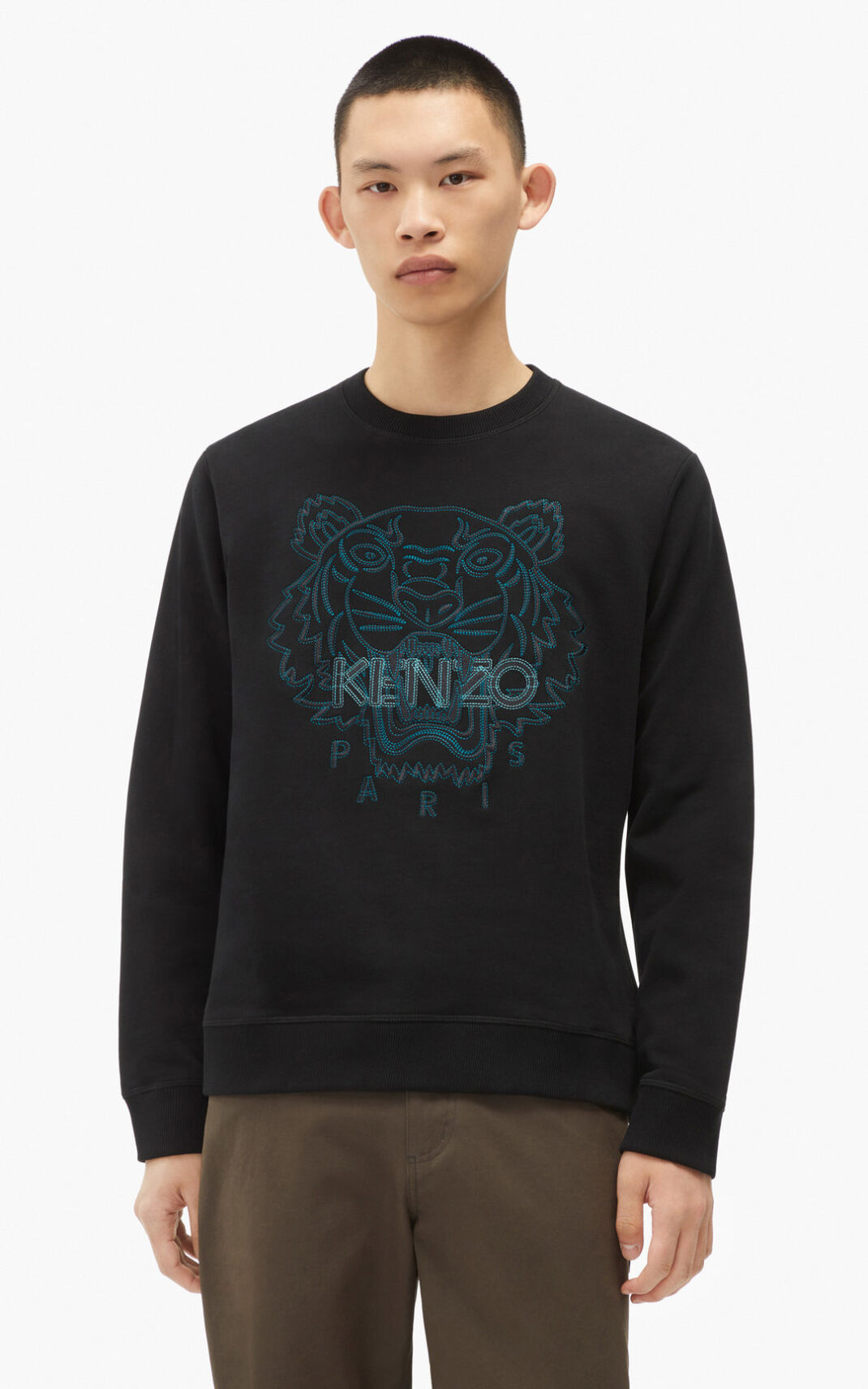 Sweatshirt Kenzo Tiger Masculino - Pretas | 285CYBENV